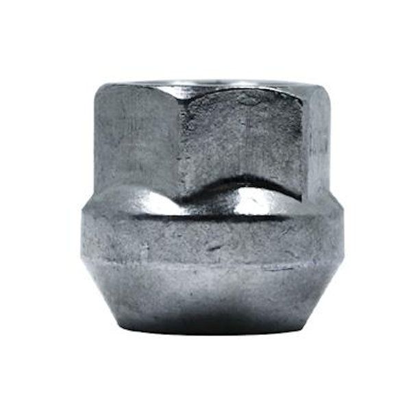 OPEN END BULGE SEAT CHROME NUT - 9\16" - 19MM HEX 21MM LENGTH