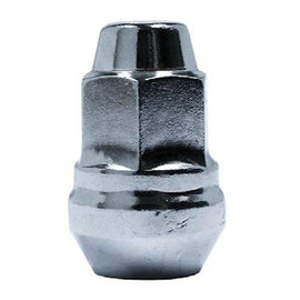 CLOSE END BULGE SEAT CHROME NUT - M12 X 1.50 - 17MM HEX 35MM LENGTH