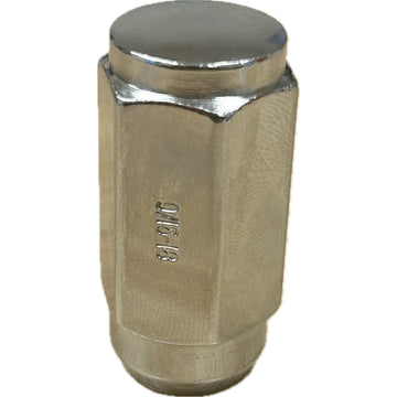CLOSED END DUPLEX ACORN CHROME NUT - 9/16" - 22MM HEX 46é6MM LENGTH
