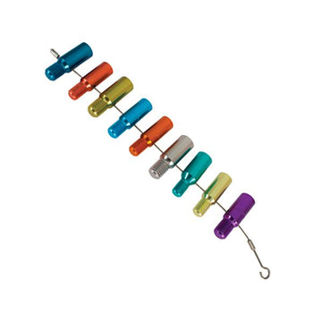 9 PIECE COLOR-CODED LUG NUT & WHEEL STUD THREAD GAUGE CHECKER