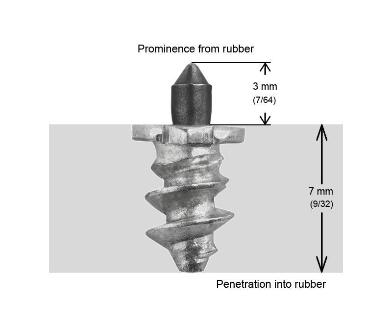 SHOULDERED STUDS 6MM R - 150/BOX - 0