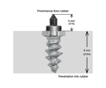 SHOULDERED STUDS 11MM R - 200/BOX - 0