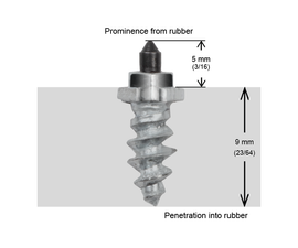 SHOULDERED STUDS 11MM R - 150/BOX - 0