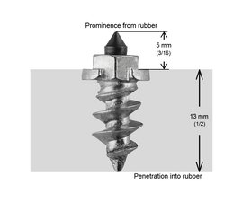 SHOULDERED STUDS 15MM R - 1000/BOX - 0