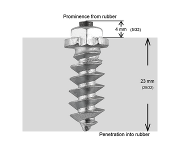 SHOULDERED STUDS 25MM - 100/BOX - 0