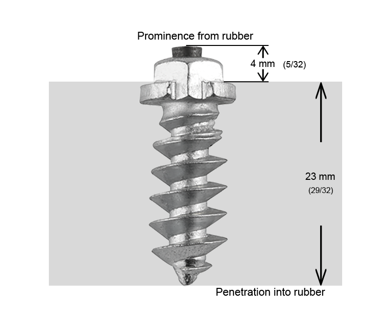 SHOULDERED STUDS 25MM - 1000/BOX - 0