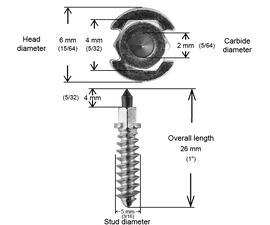 SHOULDER STUDS 28MM R - 200 / BOX