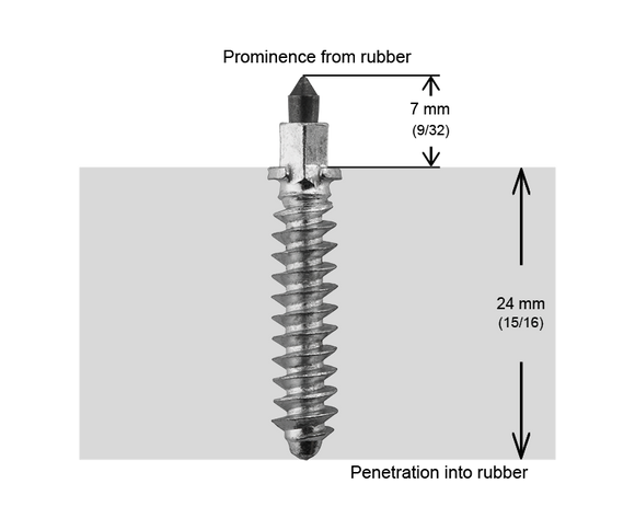 SHOULDER STUDS 32MM R - 100 / BOX