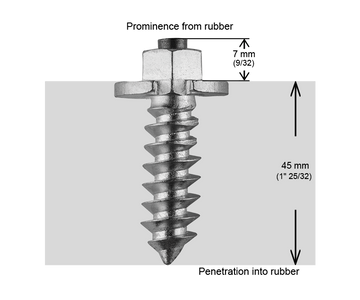 SHOULDERED STUDS 50MM - 1,000/BOX - 0