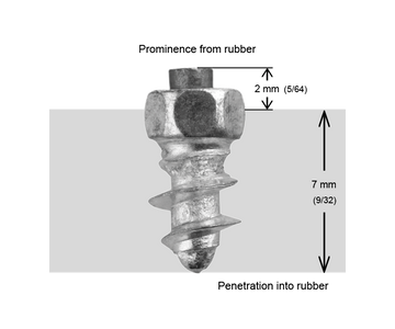 SCREW STUDS 8MM - 200/BOITE - 0