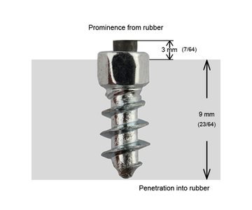 SCREW STUDS 11MM - 100/BOITE - 0