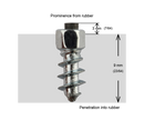 SCREW STUDS 30MM - 200/BOX-2