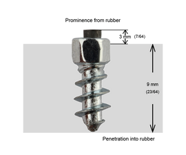 SCREW STUDS 11MM - 150/BOX - 0