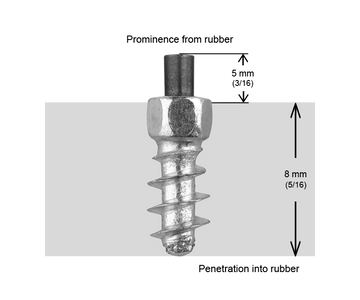SCREW STUDS 11MM F - 100/BOX - 0