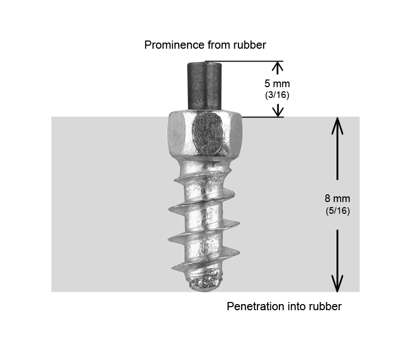 SCREW STUDS 11MM F - 200/BOX - 0