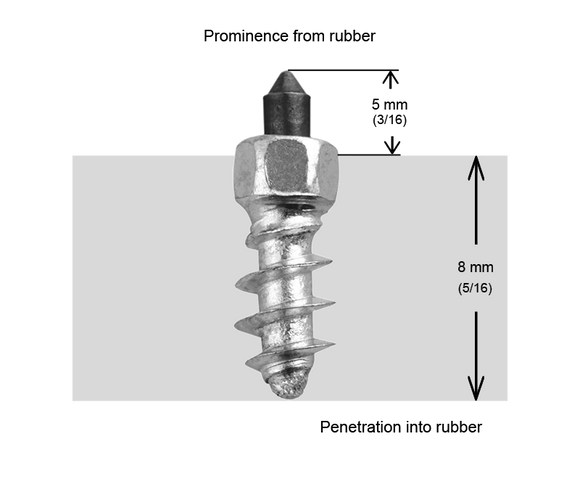 SCREW STUDS 11MM R - 100/BOX
