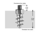 SCREW STUDS 15MM F - 200/BOX-2