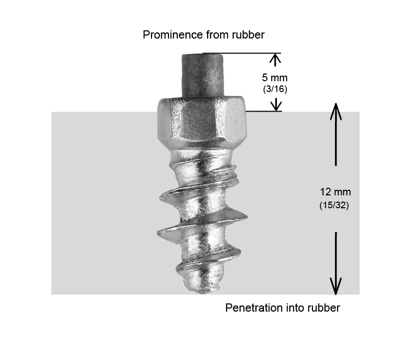 SCREW STUDS 15MM F - 1,000/BOX - 0