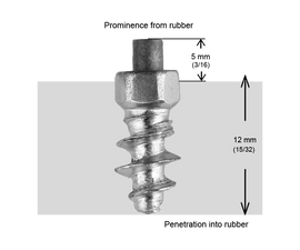 SCREW STUDS 15MM F - 150/BOX - 0