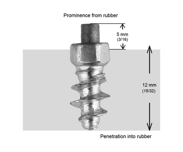 SCREW STUDS 15MM F - 100/BOX - 0