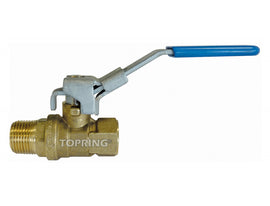 BRASS BALL VALVE FULL FLOW 1/4 M-F NPT CRN